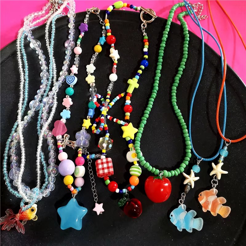 Women'S Emo Accessories - Collier d'été mignon Y2K en forme