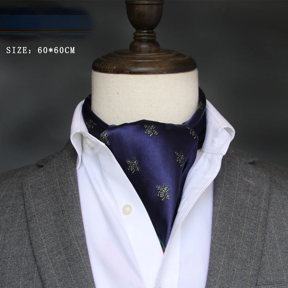 Silk Scarf Square - Écharpe en soie pour hommes, petit