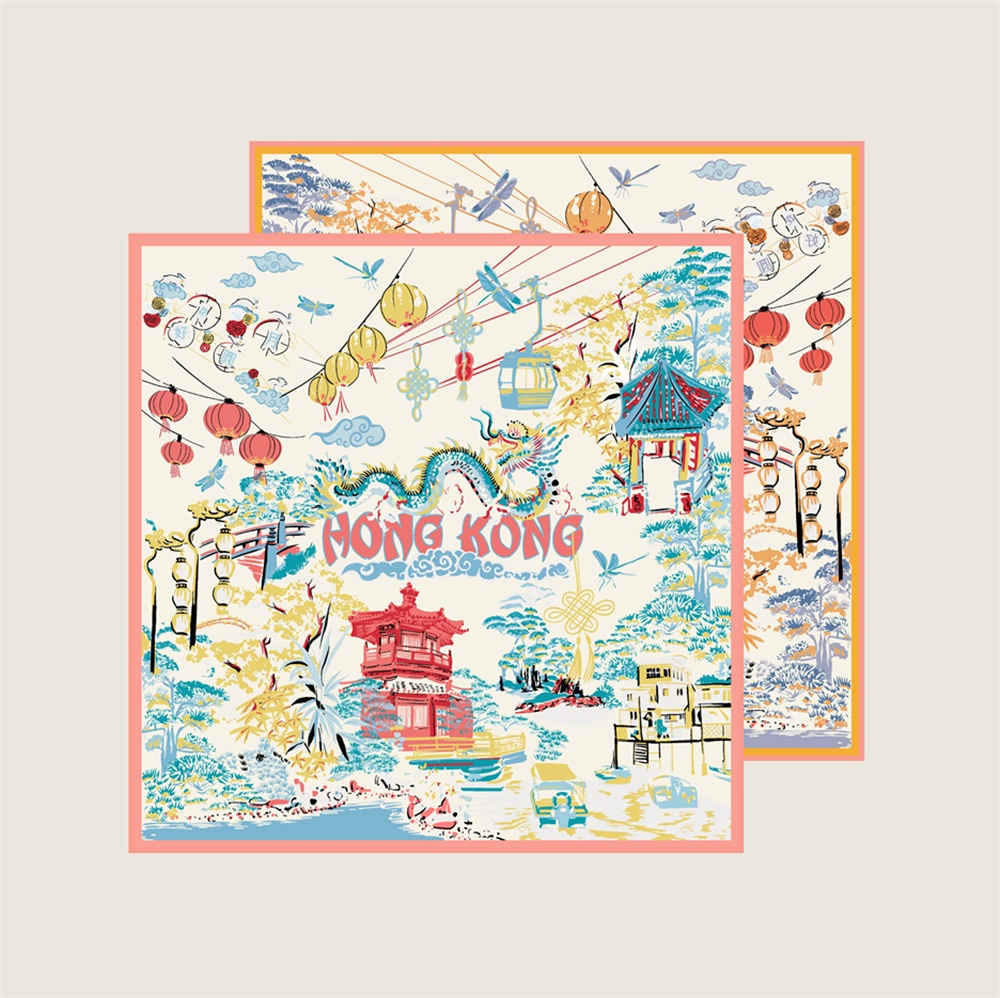 Foulard en Soie Sergée 90CM po - Silk Scarf Square avis et prix