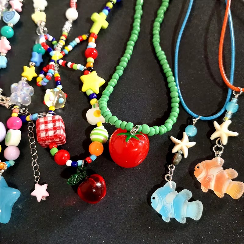 Collier d'été mignon Y2K en fo - Women'S Emo Accessories avis et prix