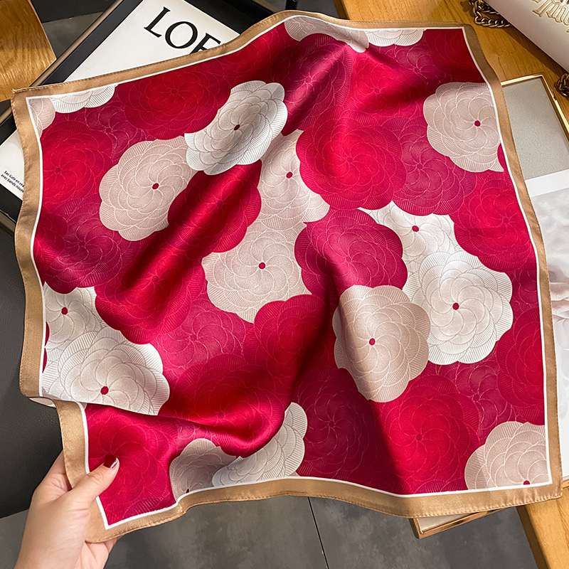 Foulard carré en soie Pure pou - Silk Scarf Square avis et prix