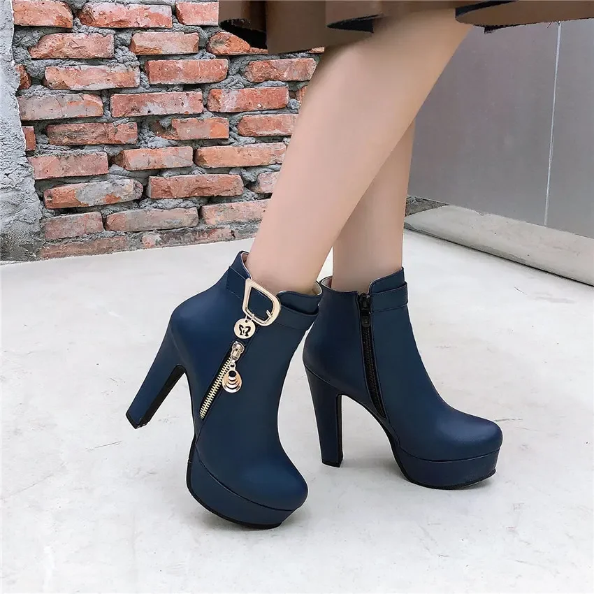 Bottes courtes à plateforme po - Women'S Red Accessories avis et prix
