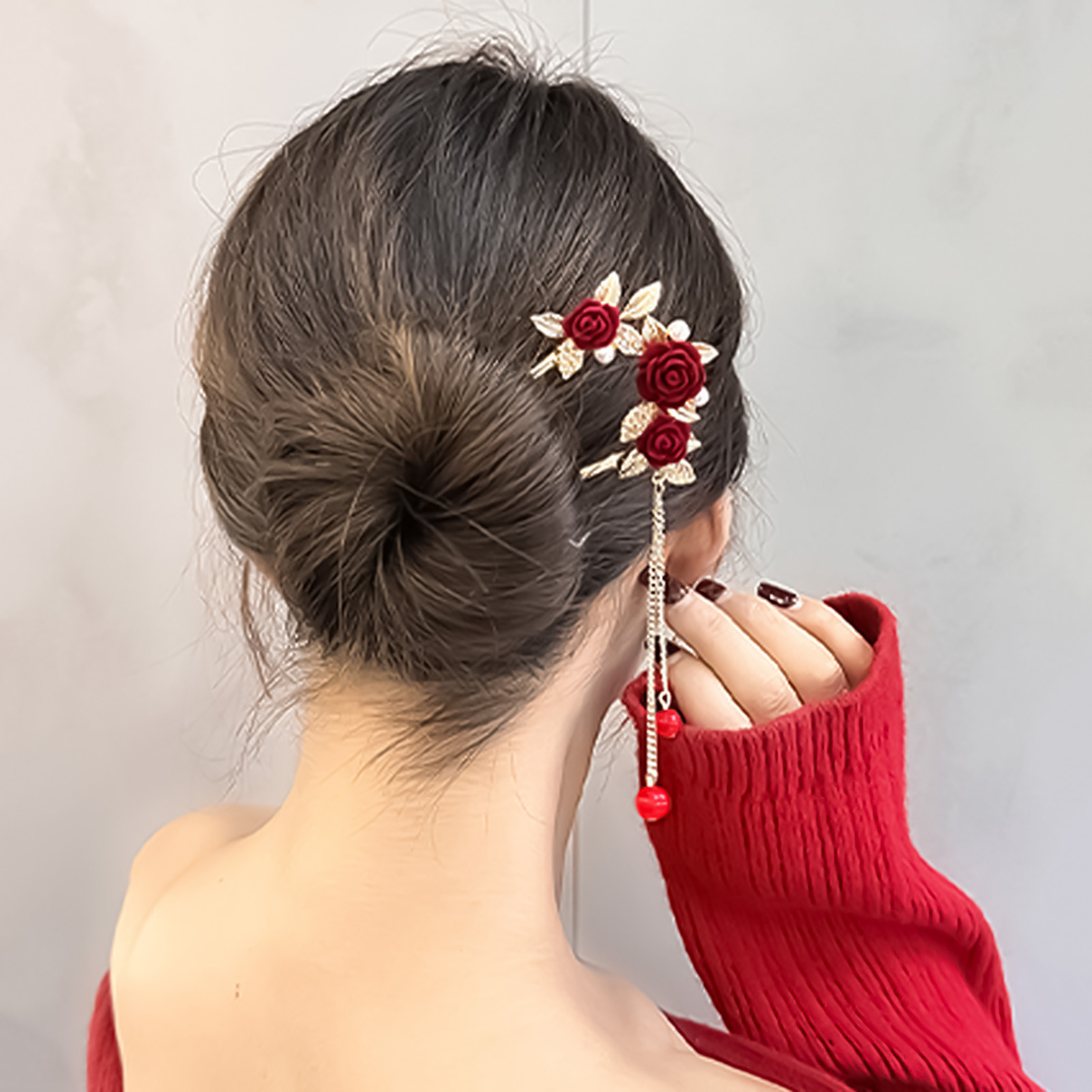 Épingle à cheveux en forme de  - Women'S Red Accessories avis et prix