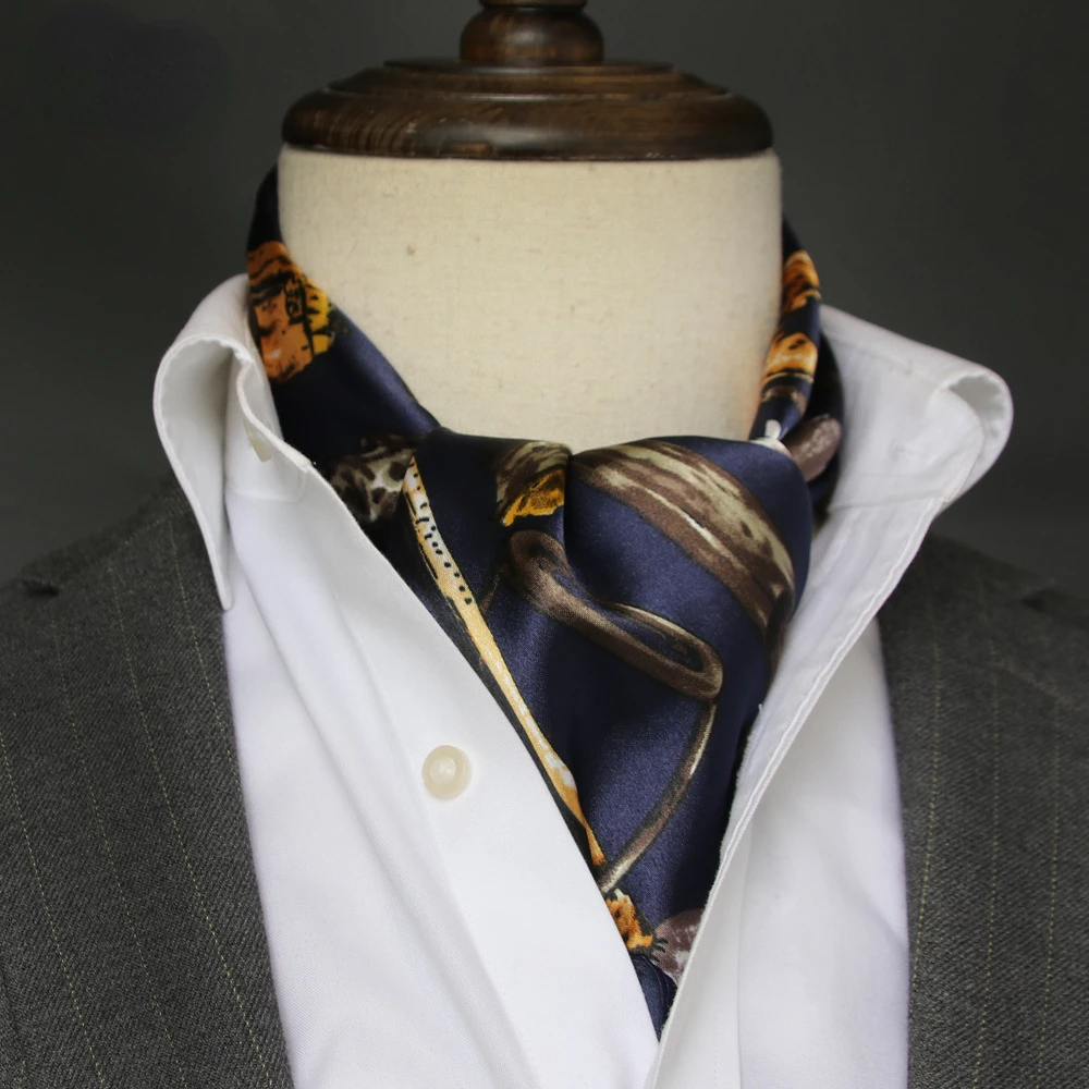 Écharpe en soie pour hommes, p - Silk Scarf Square avis et prix
