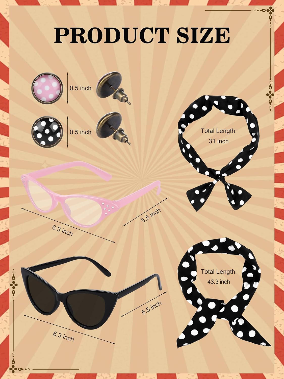 Ensemble de costume de cosplay - Women'S Accessories In The 1950S avis et prix