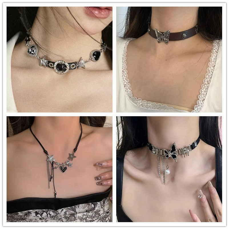 Collier en cuir PU pour femmes - Women'S Emo Accessories avis et prix